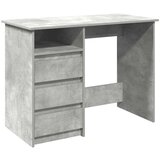 vidaXL Pisalna miza betonsko siva 102x50x75 cm inženirski les | Shoptok.si