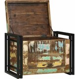  Kutija za spremanje s pohranom 60 x 40 x 41 cm obnovljeno drvo | Eponuda.com