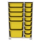 Hanah home višenamenske police rine 2D4K8U white yellow v2 | ePonuda.com