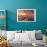  Plakat When Dawn Tickles the Clouds: A Color Show on the Morning Sky 60x40 Zlatni okvir s margom | shoptok.hr