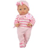  Lutka beba, prugasti džemper, kapa, šal, ružičasta | shoptok.hr