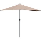  Vrtni suncobran Sivo-smeđa 294 x 150 x 223 cm Poliester i čelik | Eponuda.ba