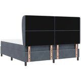  Krevet s opruga kutije Tamno siva 200 x 180 cm Baršun | shoptok.hr