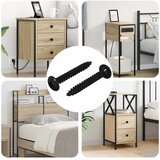  Čavao s Navojem 2 pcs Crna M4 x 28 mm Čelik | shoptok.hr