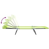  Sklopiva ležaljka za sunčanje 2 pcs Zelena 182 x 55 x 85,5 cm | shoptok.hr