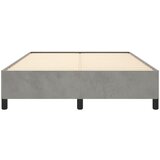  Okvir za krevet bez madraca svjetlosivi 140x200 cm baršunasti | shoptok.hr