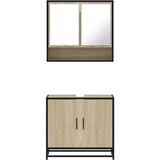 vidaXL 2-dijelni set kupaonskog namještaja boja hrasta sonome drveni | shoptok.hr