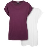 UC Ladies Women's T-shirtUrban Classics - 2 packs white/cherry | Shoptok.si