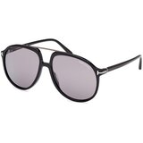 Tom Ford Archie FT1079 01C ONE SIZE (58) Črna/Siva Cene