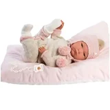 Reborn 42cm velika realistična lutka novorojenčka omejene izdaje z obleko z resami