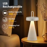  LED prigušiva spoljašnja punjiva dodirna stona lampa HALO LED/1,5W/3,7V 3000 mAh IP44 siva | Eponuda.com