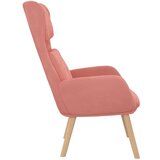  Stolica za opuštanje ružičasta baršunasta | shoptok.hr