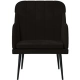 Fotelja crna 63 x 76 x 80 cm baršunasta | shoptok.hr