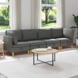  Modularni set sofe sa skladištem 4 pcs Tamnosiva Tkanina Cijene