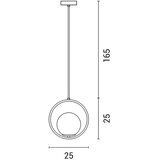  Visilica na kablu ORBA 1xE27/15W/230V mesing | Eponuda.com