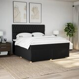  Krevet s oprugama i madracem crni 180x200 cm od tkanine | shoptok.hr