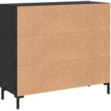  Kreveta Crni hrast 90 x 34 x 80 cm Konstruirano drvo Slike