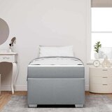  Krevetna konstrukcija Ostalo Svjetlosiva 90 x 200 cm tkanina | shoptok.hr