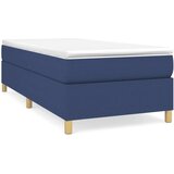  Box spring postelja z vzmetnico moder 80x200 cm blago, (20792098) | Shoptok.si