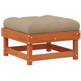 4 Komad Sekcionalna sofa Čvrsto borovo drvo Vosak Smeđa - Vosak smeđa bor 2x tabure | shoptok.hr