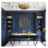 WALLXPERT dekorativni metalni zidni sat retro gold Cene