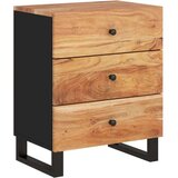  Noćni ormarić 50x33x62 masivno drvo bagrema i konstruirano drvo | shoptok.hr