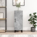 vidaXL Komoda betonsko siva 34,5x34x90 cm inženirski les | Shoptok.si