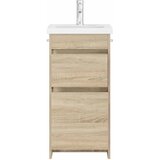  Kupaonski umivaonik s sudoperom Hrast sonoma 42 x 40 x 84,5 cm | shoptok.hr