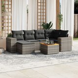 vidaXL 7-dijelni set vrtnih sofa sivi od poliratana | shoptok.hr