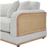 Livetastic sedežna garnitura, gladka tkanina svetlo siva | Shoptok.si