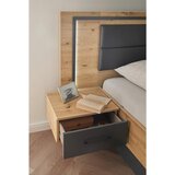 Rauch Möbel POSTELJNA GARNITURA 160 cm x 200 cm , tekstil, leseni material siva, hrast artisan | Shoptok.si