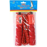 Red Skipping Rope With Counter 275cm Fitness Adjustment | shoptok.hr