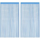 vidaXL Zavese iz nitk 2 kosa 140x250 cm svetlo modre barve, (21827156) Cene