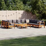  9-dijelna set vrtnih sofa s jastucima masivno bagremovo drvo | Eponuda.ba