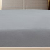  Plahta s gumicom od žerseja siva 180x200 cm pamučna | shoptok.hr