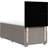 vidaXL Box spring postelja z vzmetnico taupe 90x200 cm blago | Shoptok.si