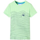vidaXL Otro&scaron;ka majica s kratkimi rokavi neon zelena 140 cene