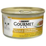 Purina gourmet gold vlažna hrana za mačke - piletina i džigerica komadići u pašteti 85g Cene