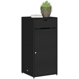  Vrtni ormarić za pohranu crni 55 x 55 x 111 cm od poliratana | shoptok.hr
