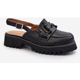 S. BARSKI Women's Flat Heel Sandals with Decoration Black D&A | ePonuda.com