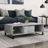  Stolić za kavu siva boja betona 104x60x35 cm konstruirano drvo | shoptok.hr