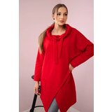 Kesi Tunic with a clutch on the front Oversize red | Shoptok.si