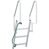 vidaXL ljestve za dok ostalo srebrno 58 x 77 x 144 cm aluminij | shoptok.hr