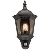 Elstead Lighting Elstead Medstead Zunanja pol-lampa, 1 luč, črna, s PIR senzorjem gibanja IP43, E27, (22099876) | Shoptok.si