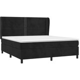  Krevet s oprugama i madracem crni 180x200 cm baršunasti | shoptok.hr