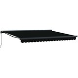 Nadstrešnica Crna 400 × 300 cm Poliester i aluminij | shoptok.hr
