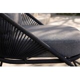 Venture Home Lindos vrtna lounge fotelja, crna | shoptok.hr