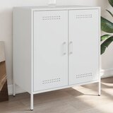 vidaXL Komoda bela 68x39x79 cm jeklo Cene