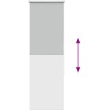 Rolo zavjesa Blackout svijetlo siva 50x130 cm Širina tkanine | Shoptok.si