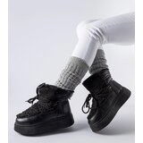 Gemre Black snow boots on a chunky platform Elvio | shoptok.hr